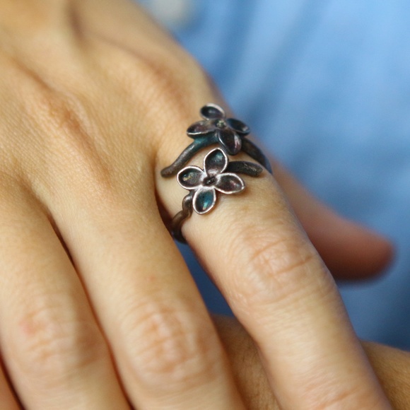 Ring in silver, Lilac - Picture 2 of 4